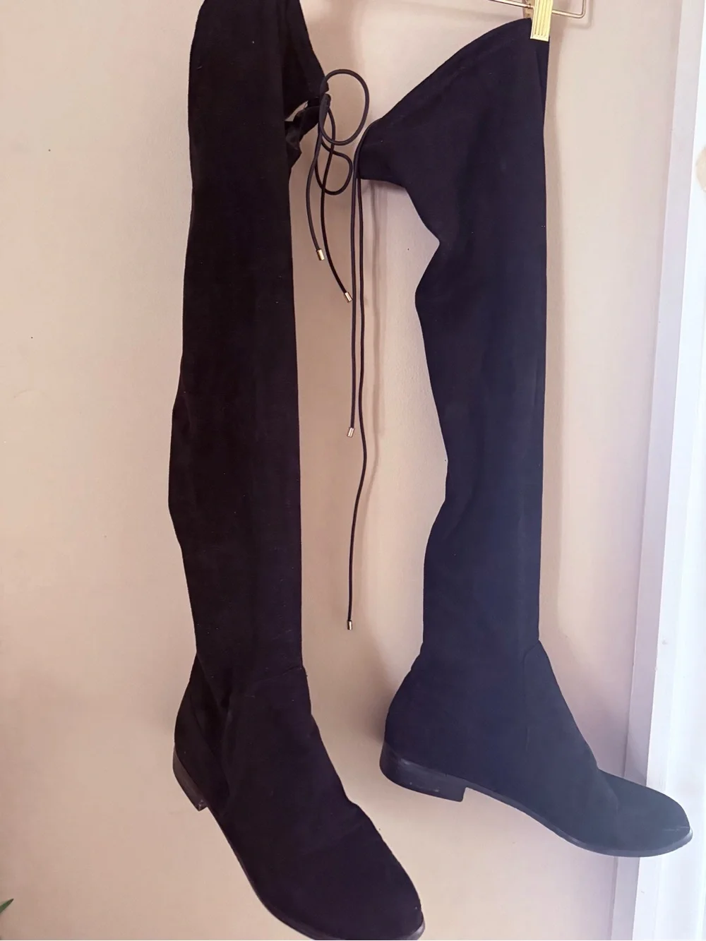 Chinese Laundry Black Over-the-Knee Suede Boots